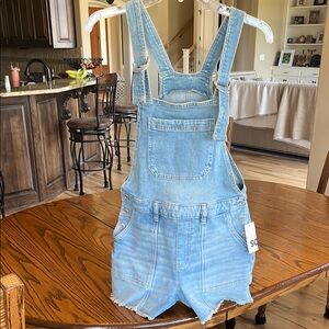 Light Blue Denim Overalls